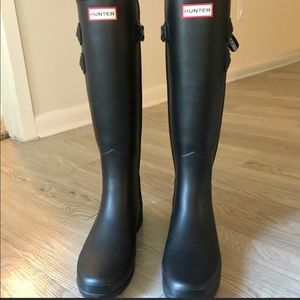 Black Hunter boots tall